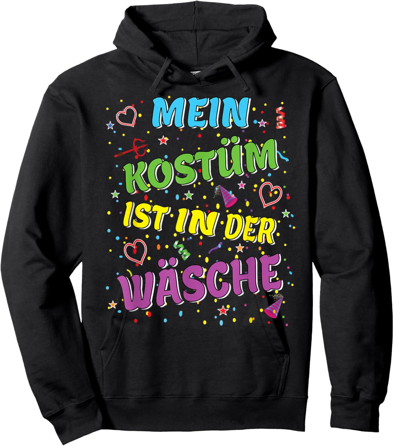 Carnival Costume My Costume is in the Laundry Fancy Dress Hoodie - Hoodie | Black