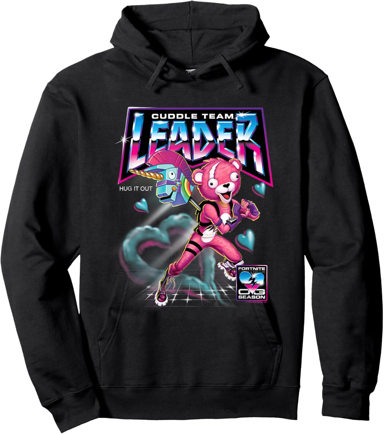 Fortnite Cuddle Team Leader Hug It Out Hoodie - Hoodie | Black
