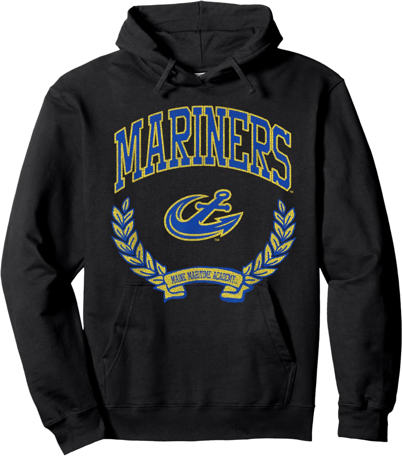 Maine Maritime Mariners Victory Vintage Officially Licensed Hoodie - Hoodie | Black