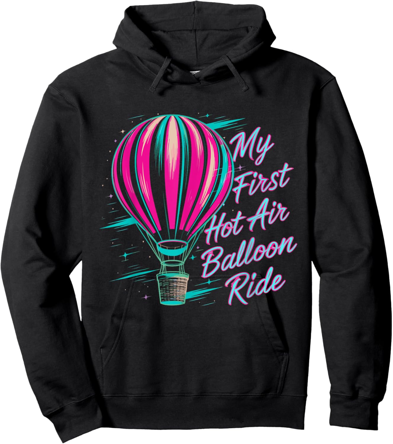 Pilot Aircraft My First Hot Air Balloon Ride Hoodie - Hoodie | Black