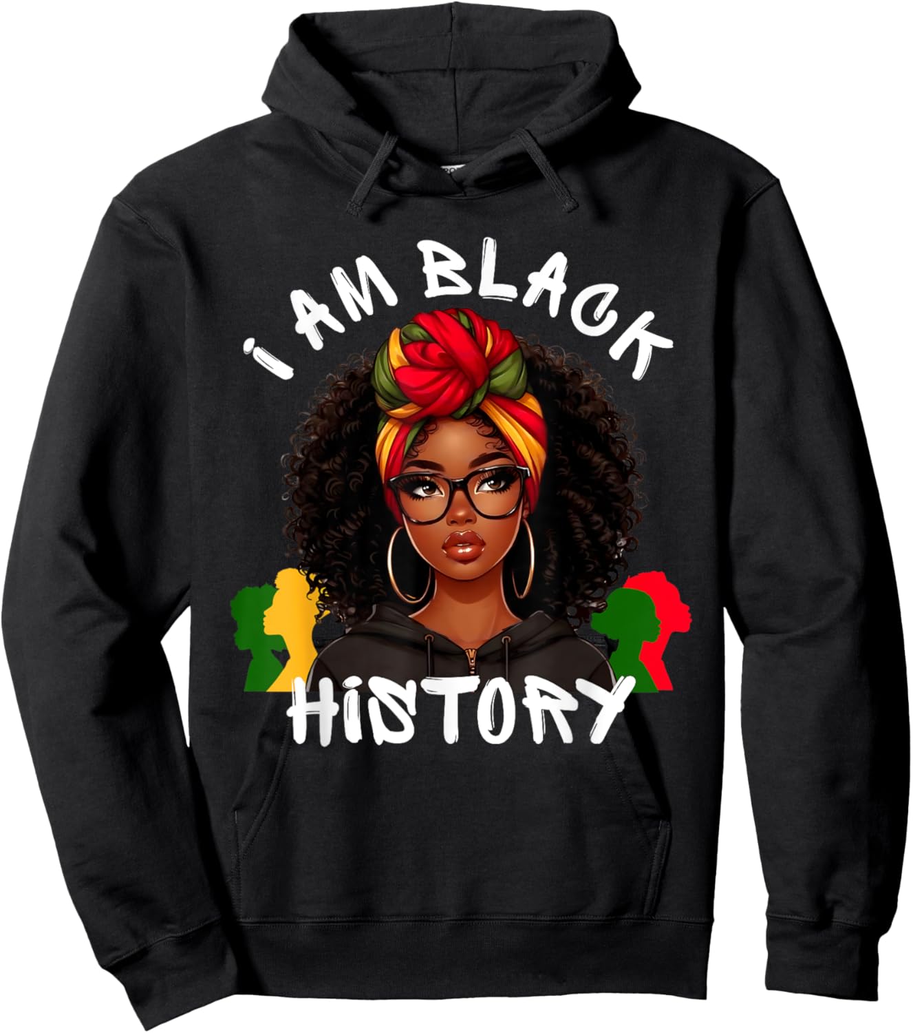 I Am Black History Month African American Girls Hoodie - Hoodie | Black