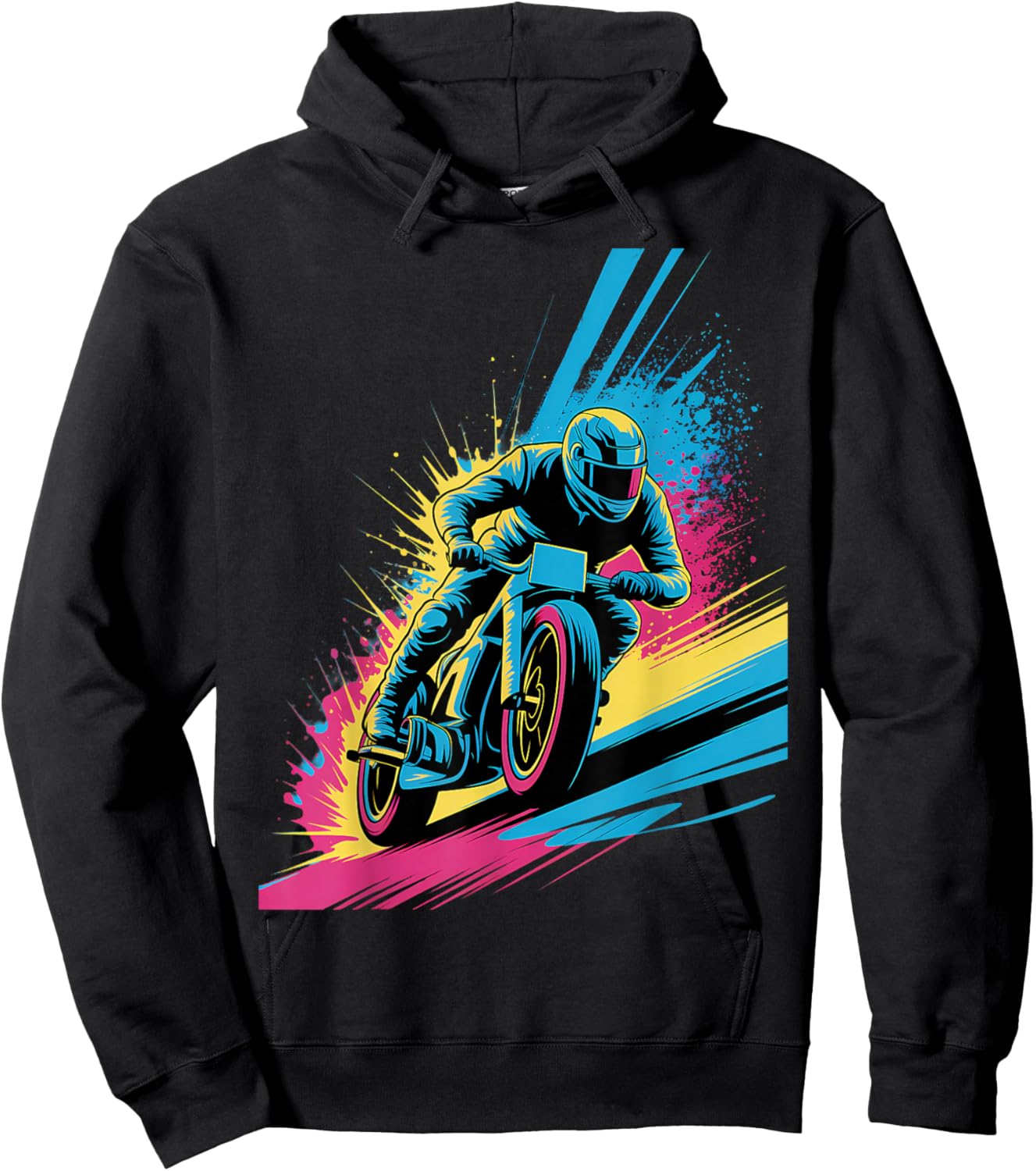 Drip Speed Motorcycle Racing Splash Art Sportbike Superbike Hoodie - Hoodie | Black