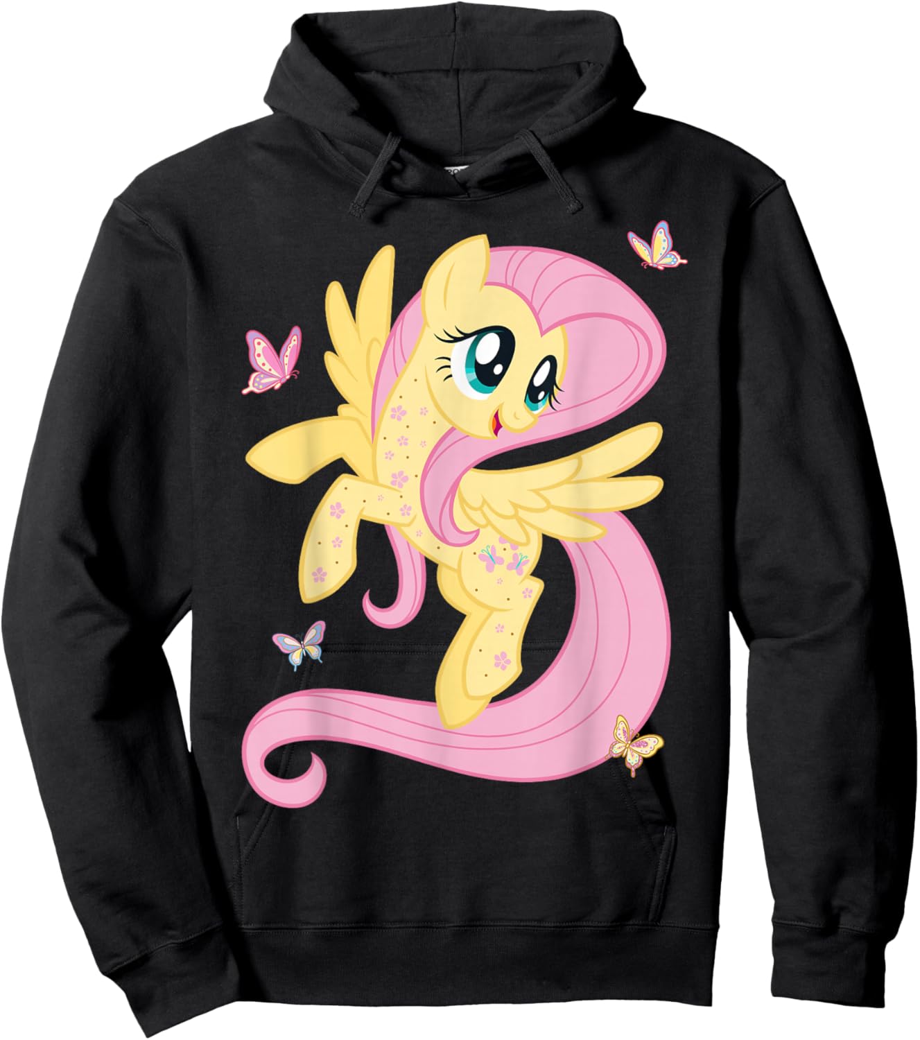 My Little Pony: Friendship is Magic Fluttershy & Butterflies Hoodie - Hoodie | Black