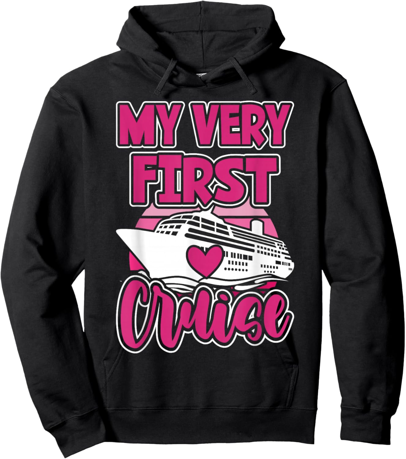 Cute Cruise For Girls My Very First Cruise Hoodie - Hoodie | Black