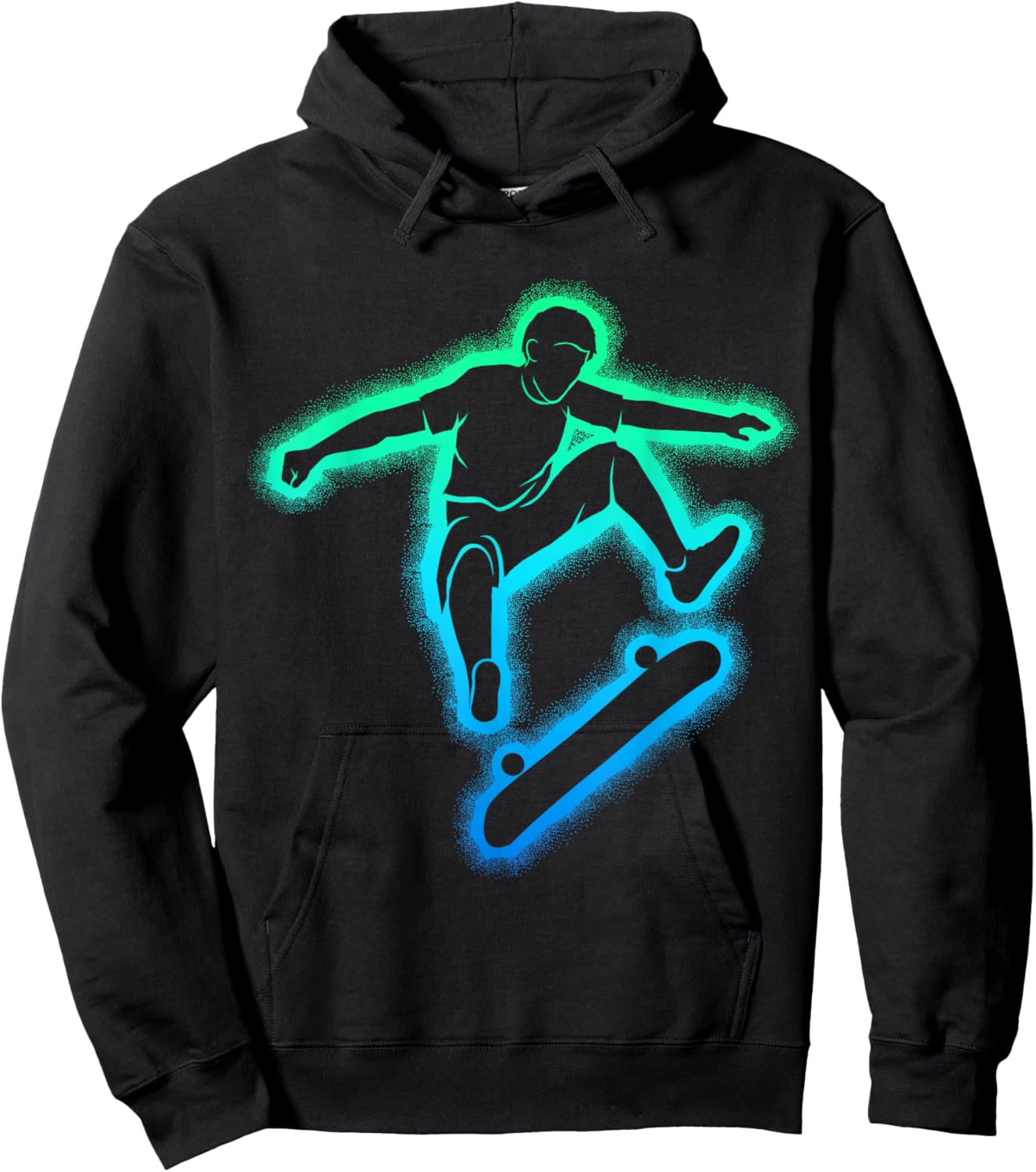 Skateboard Skateboarder Skater Boys Children Hoodie - Hoodie | Black