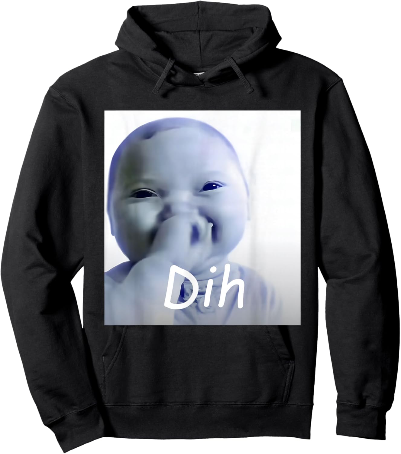 Ai Baby dih Meme Funny brainrot gen z dihh gen Alpha Hoodie - Hoodie | Black