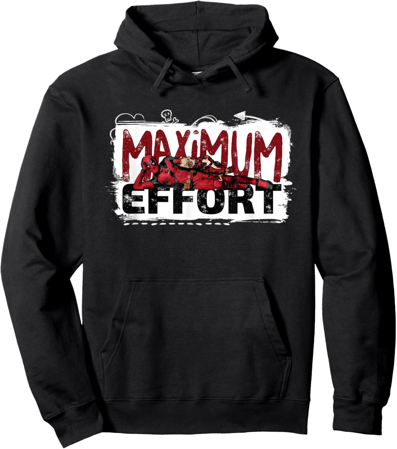 Marvel Studios Deadpool & Wolverine Dogpool Maximum Effort Hoodie - Hoodie | Black