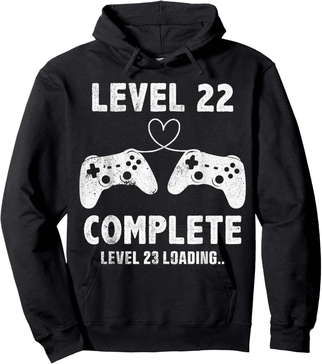 22nd Wedding Anniversary 22 Years Retro Level 22 Complete Hoodie - Hoodie | Black