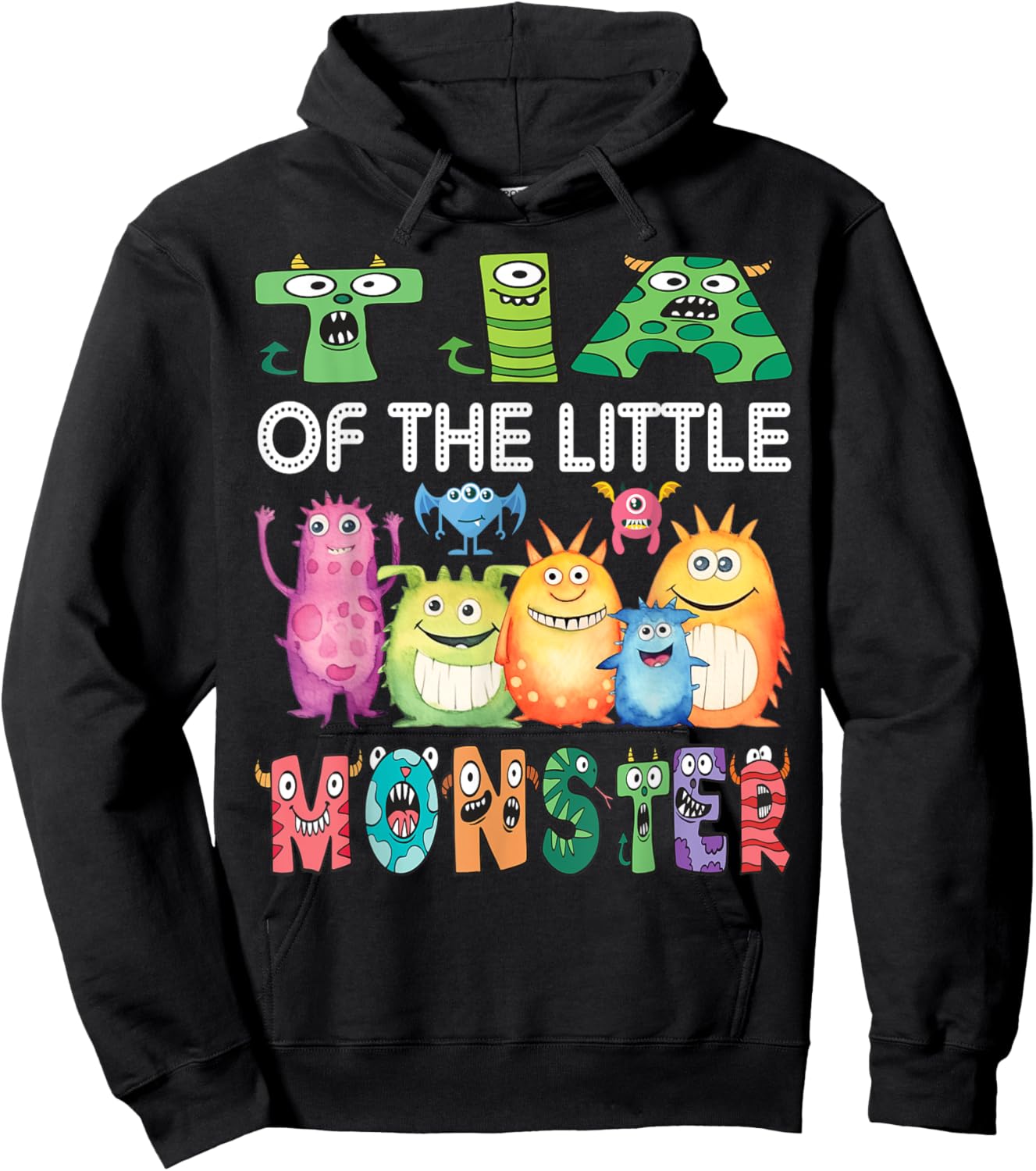 Tia Of The Little Monster Kids 1St Birthday Party Hoodie - Hoodie | Black