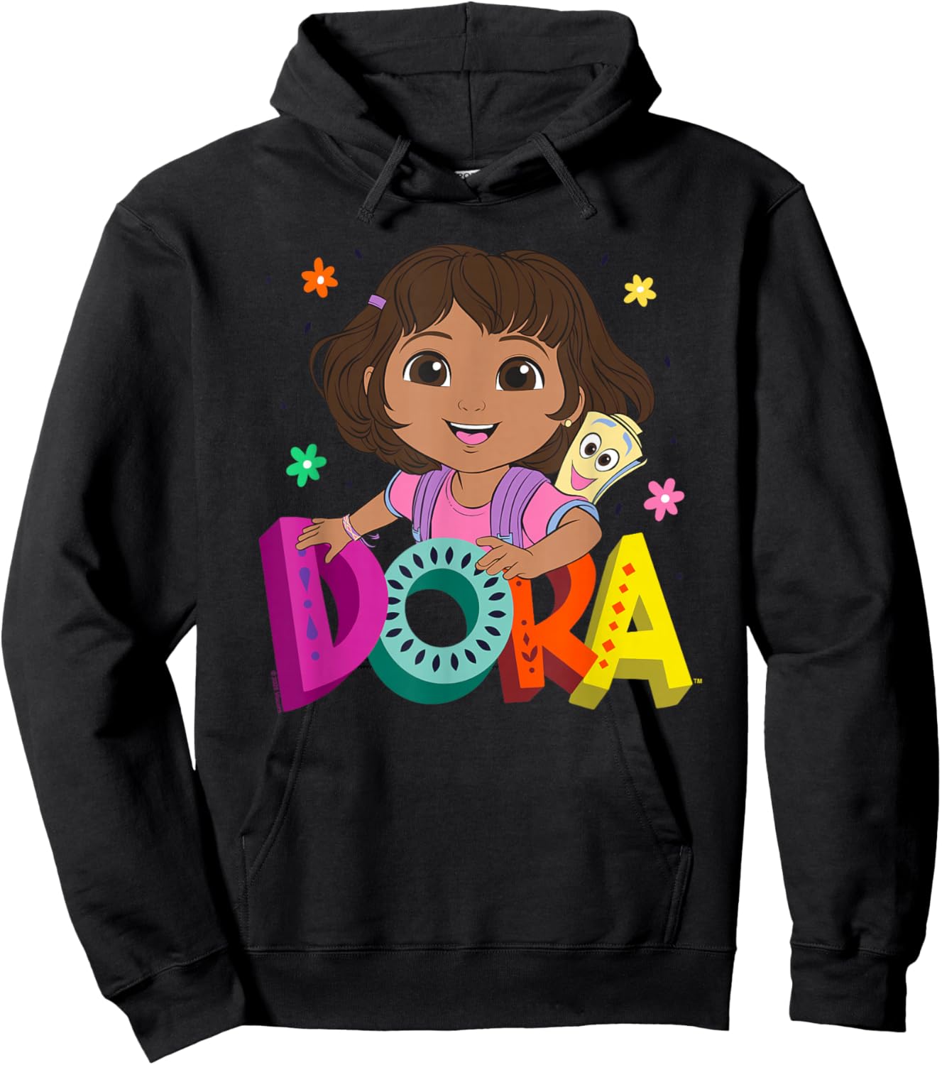 Dora (2024) Dora and Map Logo Hoodie - Hoodie | Black