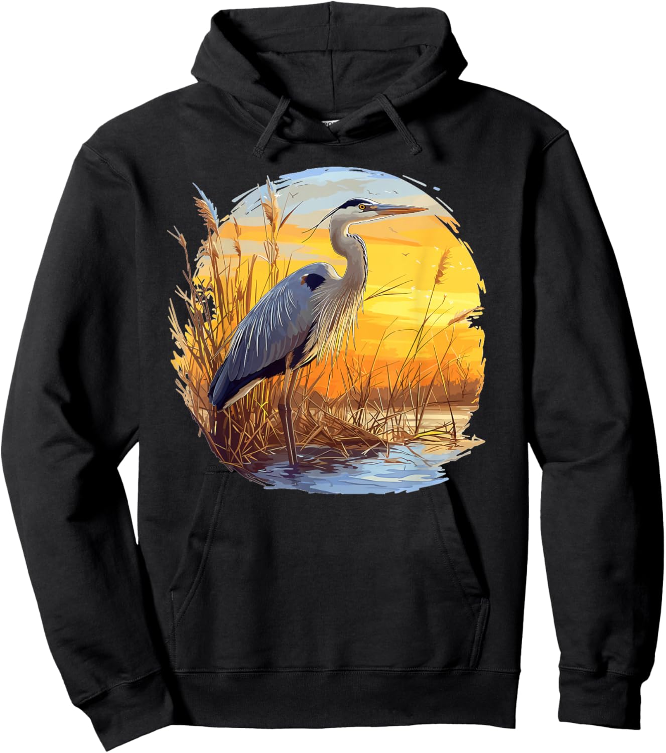 Herons Heron Hoodie - Hoodie | Black