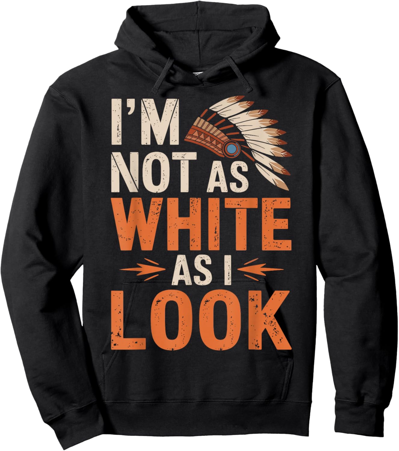 I'm Not As White As I Look Hoodie - Hoodie | Black