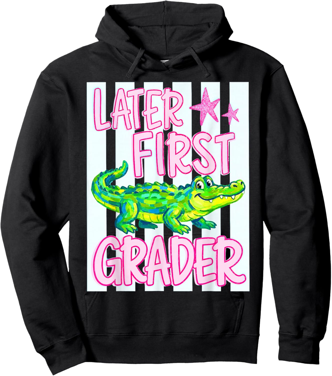 Later First Grader, Last Day of School Hoodie - Hoodie | Black