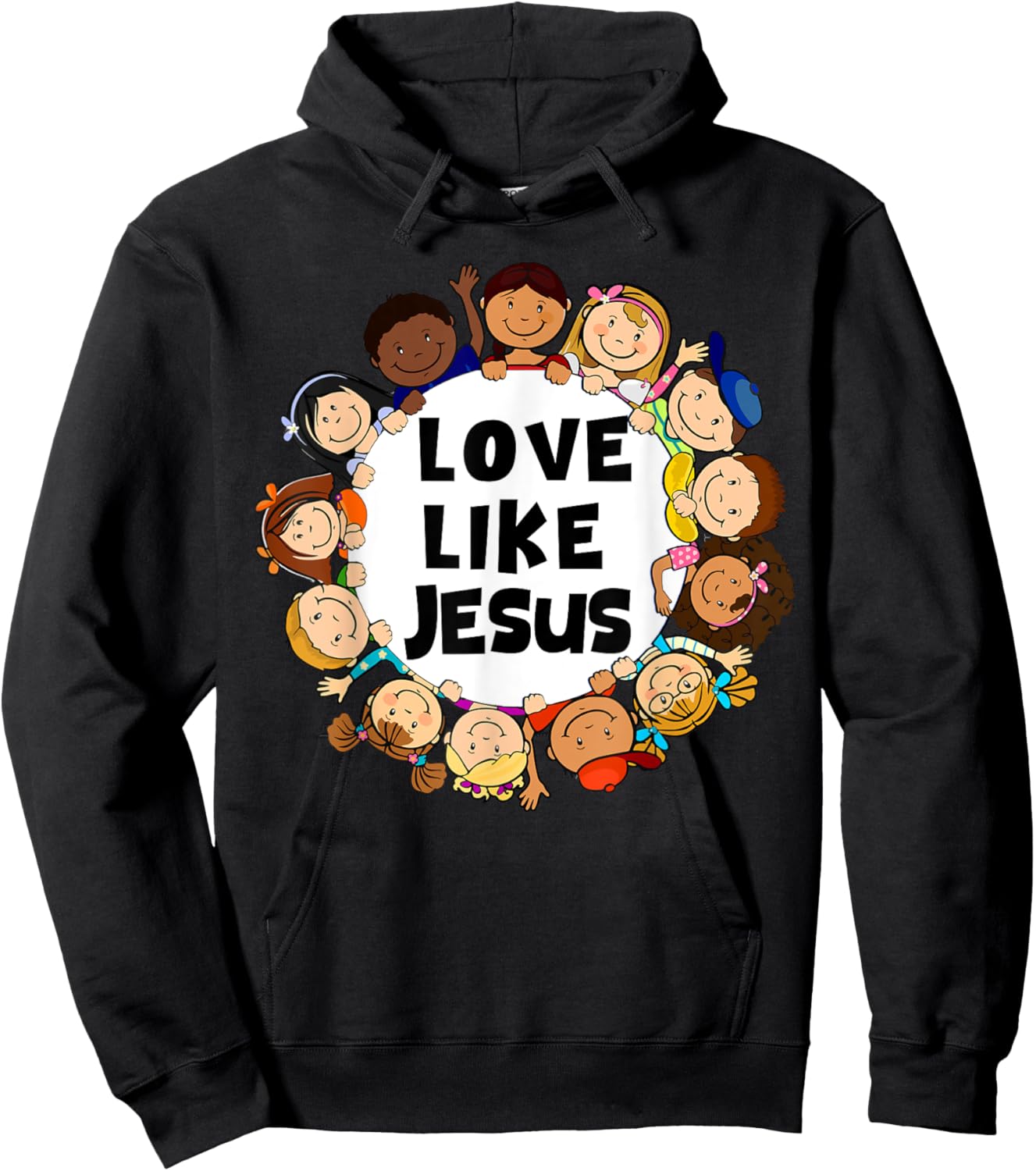 Kids Love Like Jesus Christian God Son Toddler Hoodie - Hoodie | Black