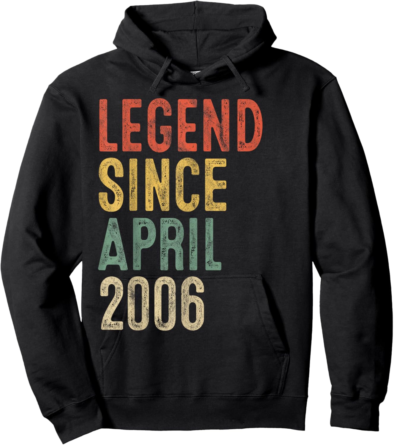 Legend April 2006 20th Birthday Men Women 20 Year Old Hoodie - Hoodie | Black
