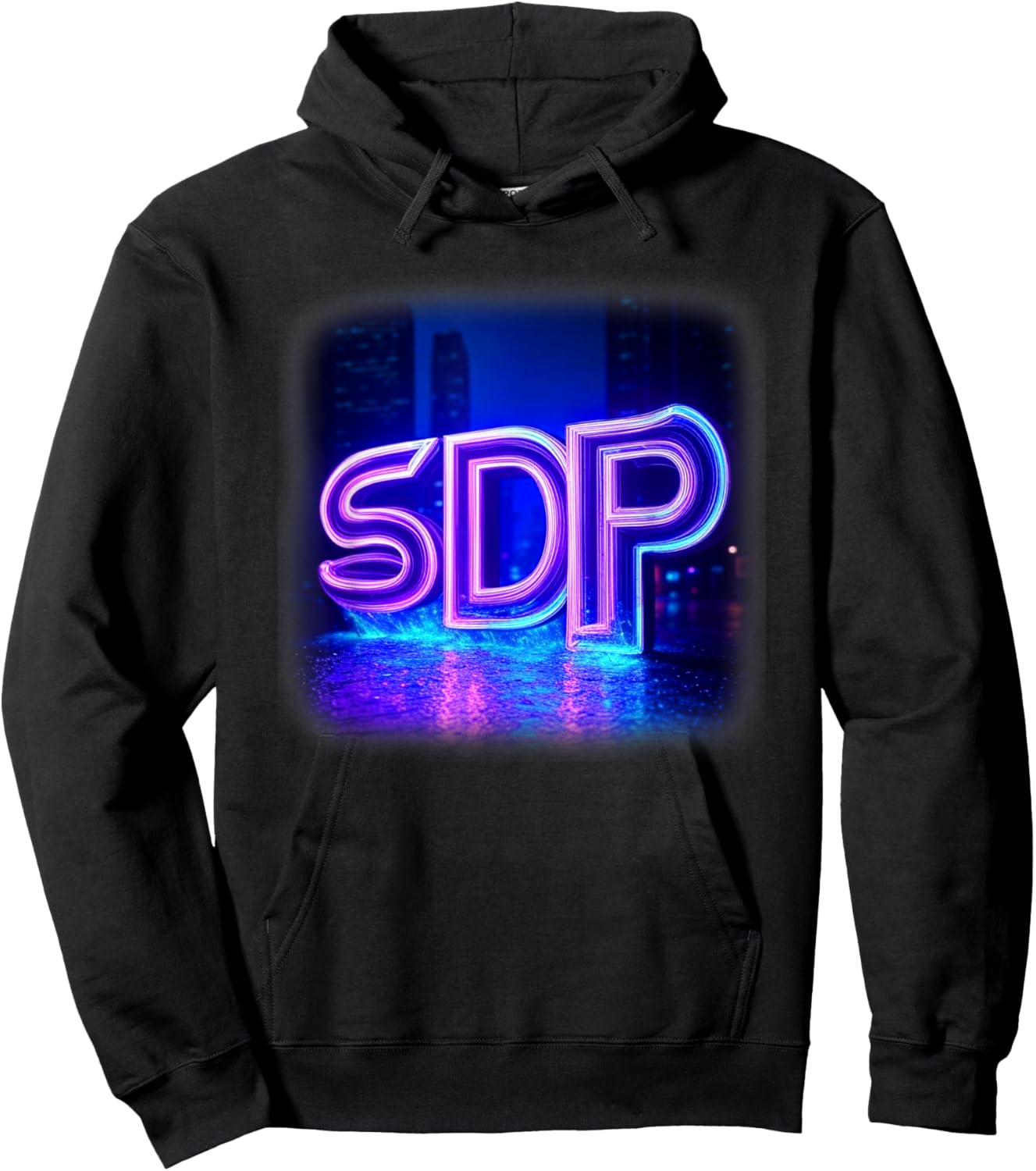 SDP Futuristic Logo Hoodie - Hoodie | Black