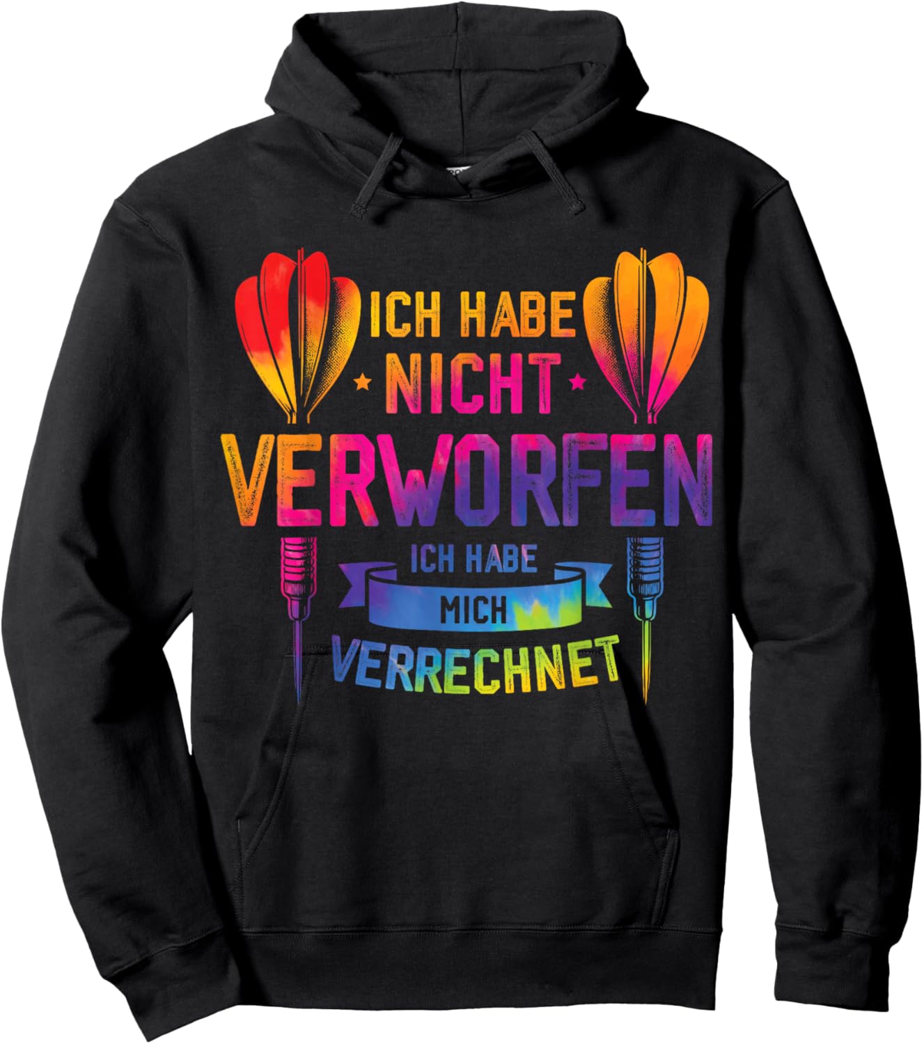Darts Funny Saying for All Dart Players and Fans , black, S Hoodie - Hoodie | Black