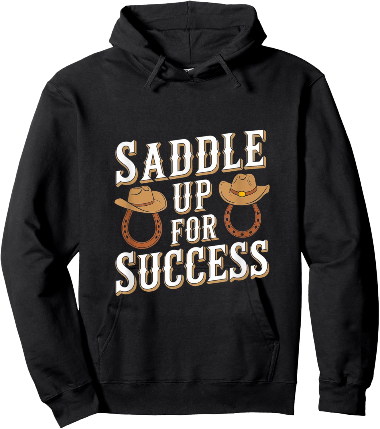 Horse Trainer Saddle Up For Success Horse Training Hoodie - Hoodie | Black