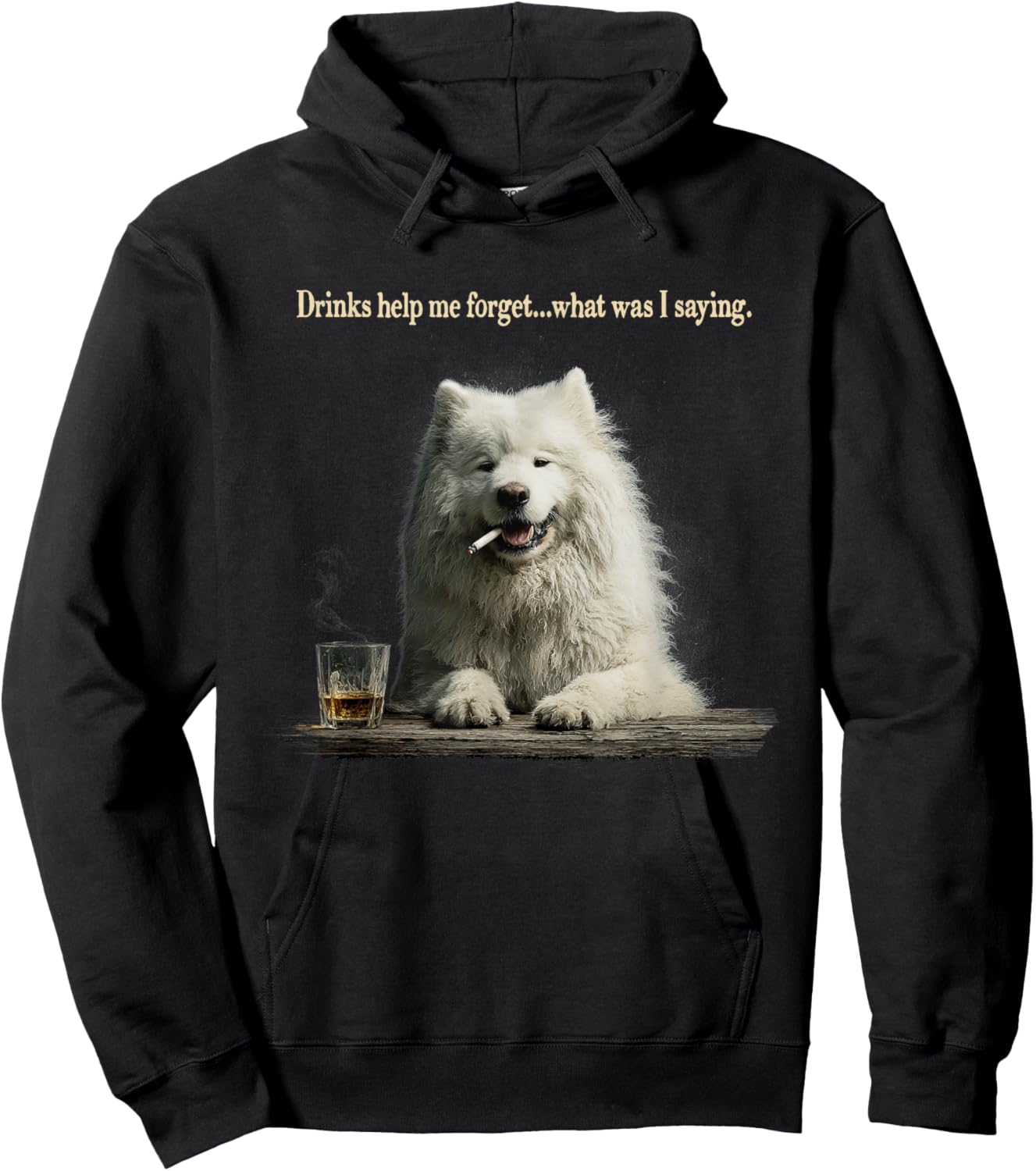 Drôle Samoyède Papa Fête des Pères Homme Femme Hoodie - Hoodie | Black