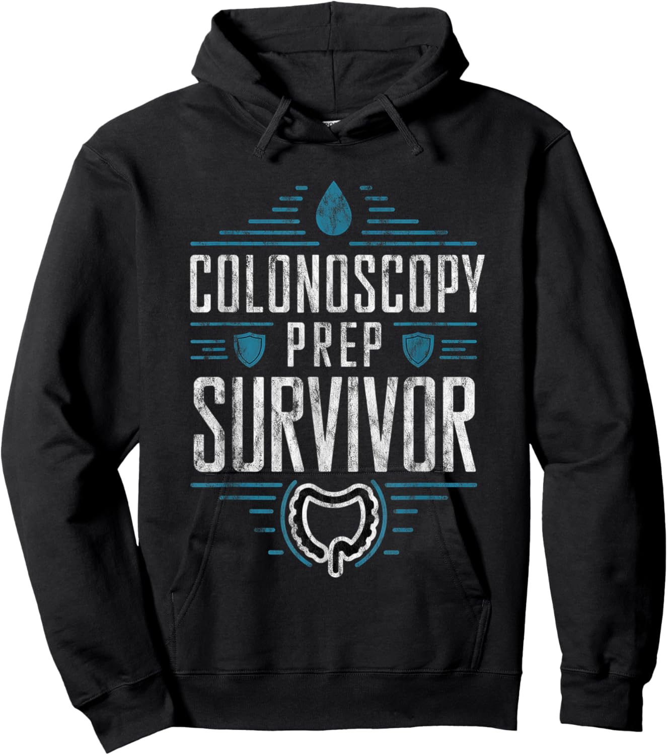 Colonoscopy Prep Survivor Colon Health Therapy Hoodie - Hoodie | Black