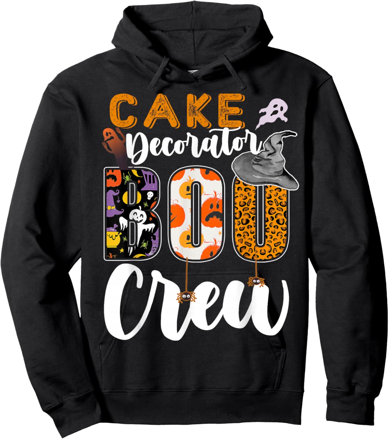 Cake Decorator Boo Crew Halloween Match Pastry Chef Hoodie - Hoodie | Black