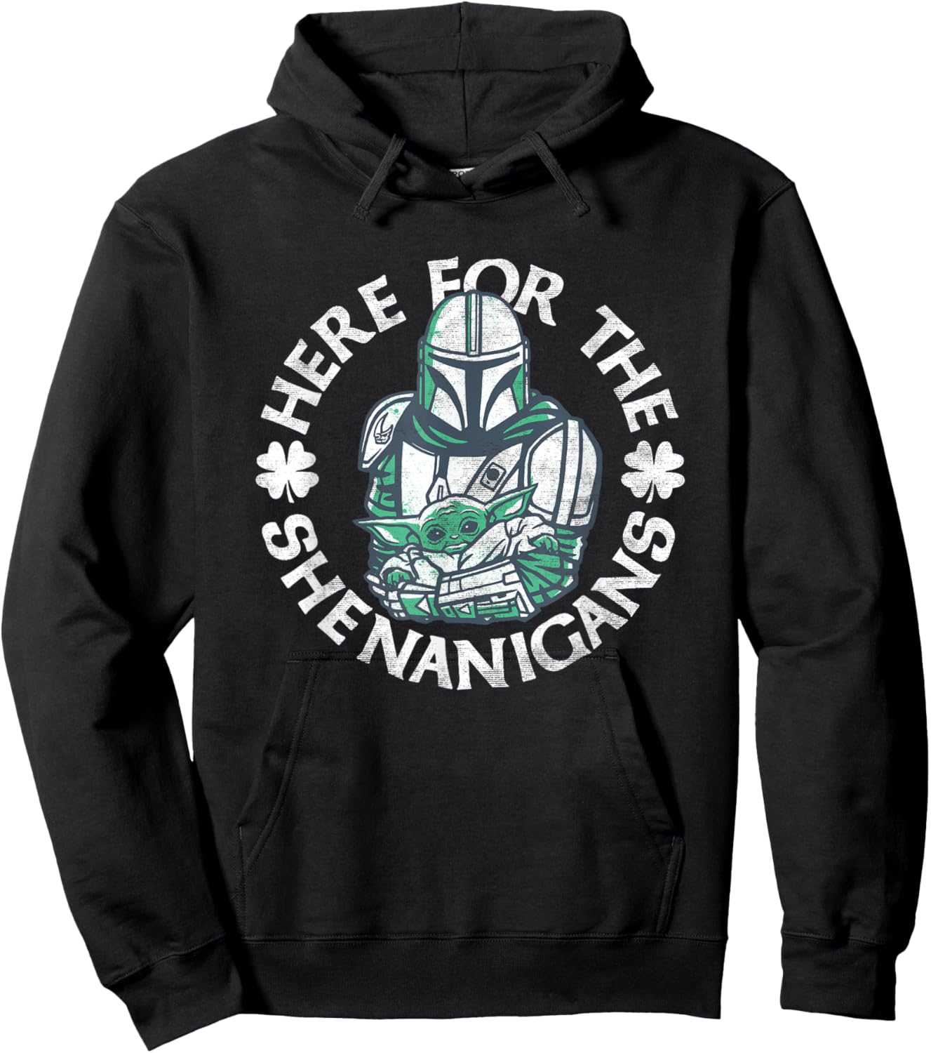 Star Wars The Mandalorian St. Patrick's Day Shenanigans Hoodie - Hoodie | Black