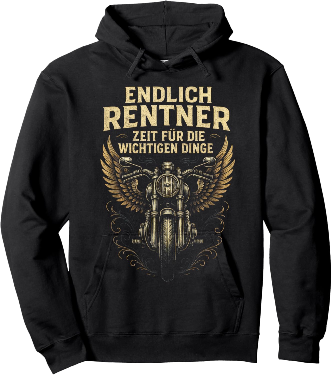 Endlich Rentner – Zeit Für Die Wichtigen Hoodie - Hoodie | Black