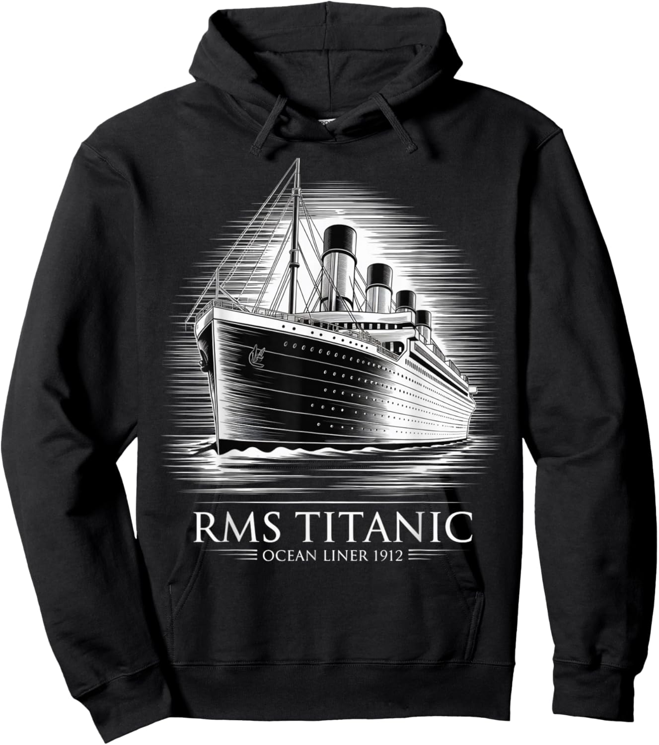 RMS Titanic 1912 Maritime Legacy Artwork Hoodie - Hoodie | Black
