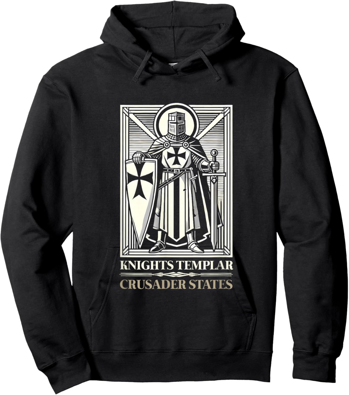 Knights Templars An Elite Unit of Military History Crusaders , Black, S Hoodie - Hoodie | Black