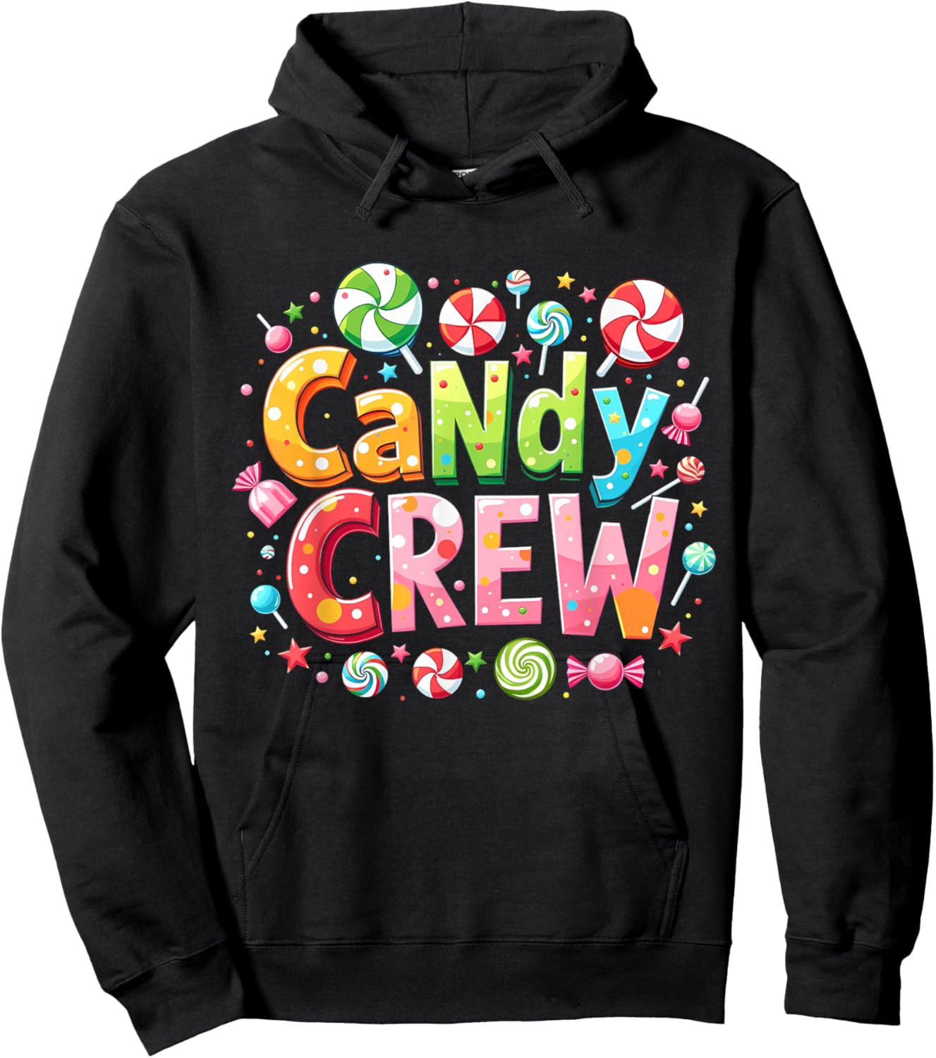 Candy Crew Decorations Sweetie Candy Squad Hoodie - Hoodie | Black