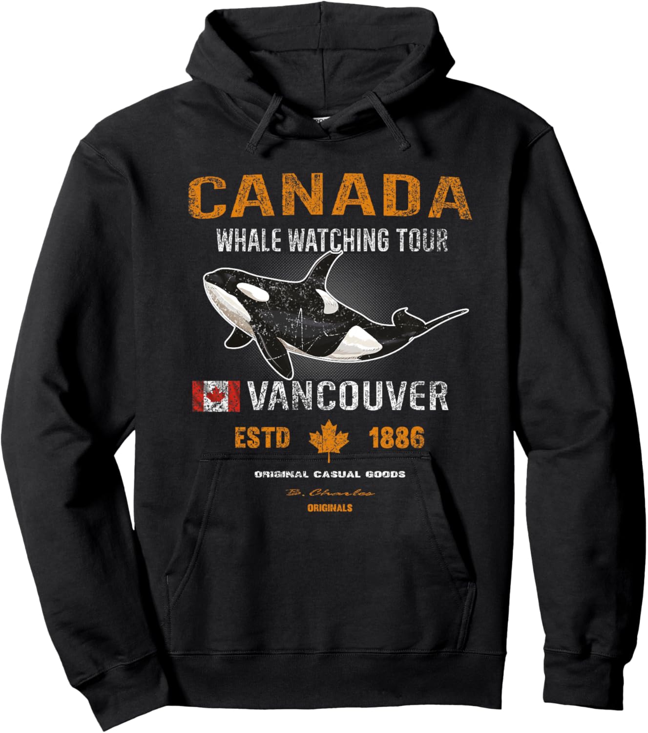 Kanada Toronto Montreal Vancouver Kanada Flaggen Premium Hoodie - Hoodie | Black