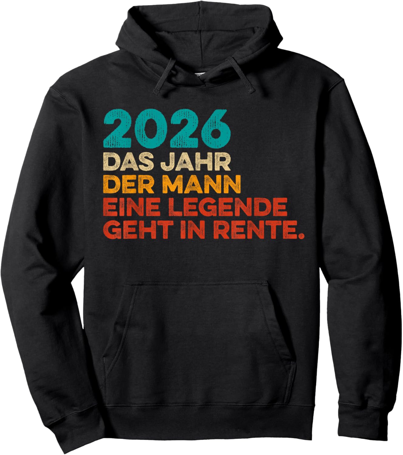 2026 Man Legend Retirement Retirement Retireer Hoodie - Hoodie | Black