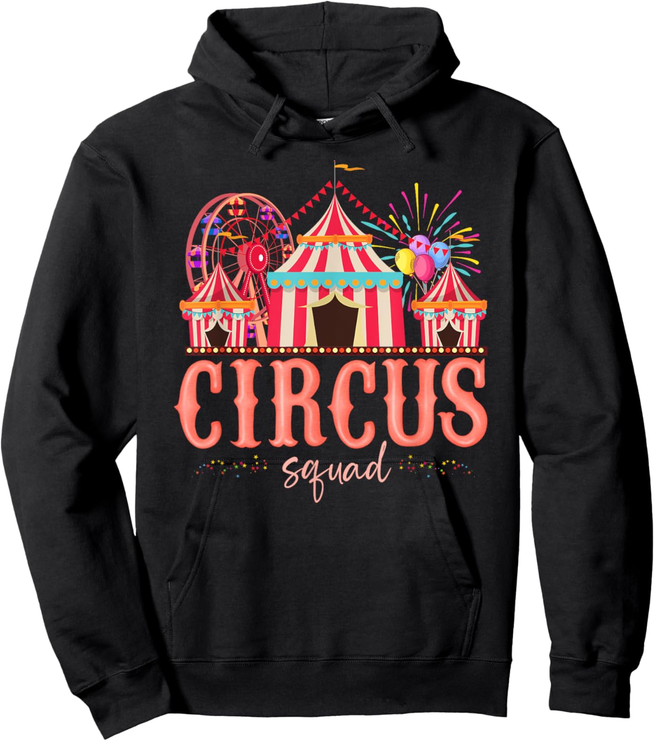 Carnival Staff Circus Matching Squad Birthday Happy Holiday Hoodie - Hoodie | Black