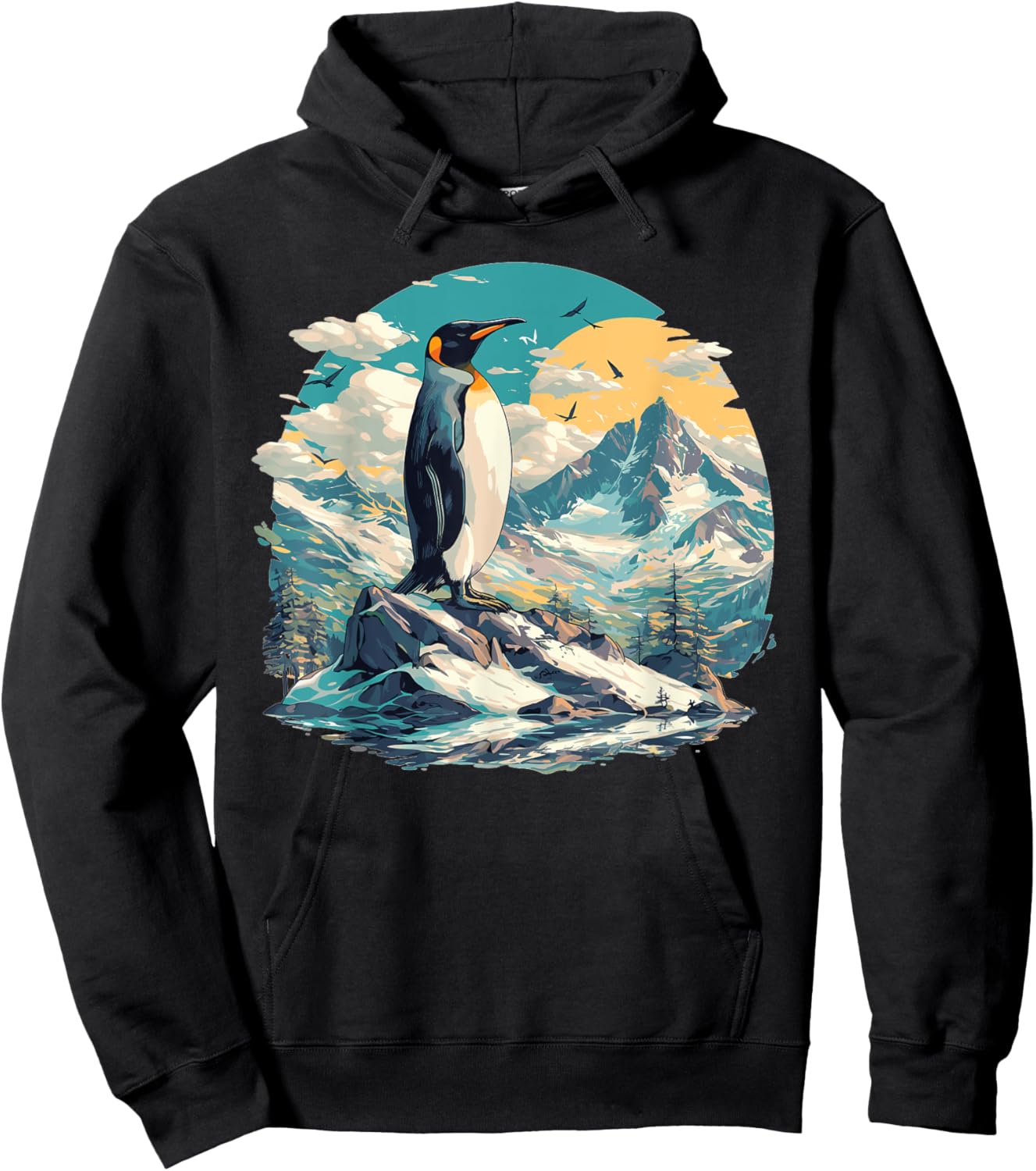 T-Shirt Hoodie - Hoodie | Black