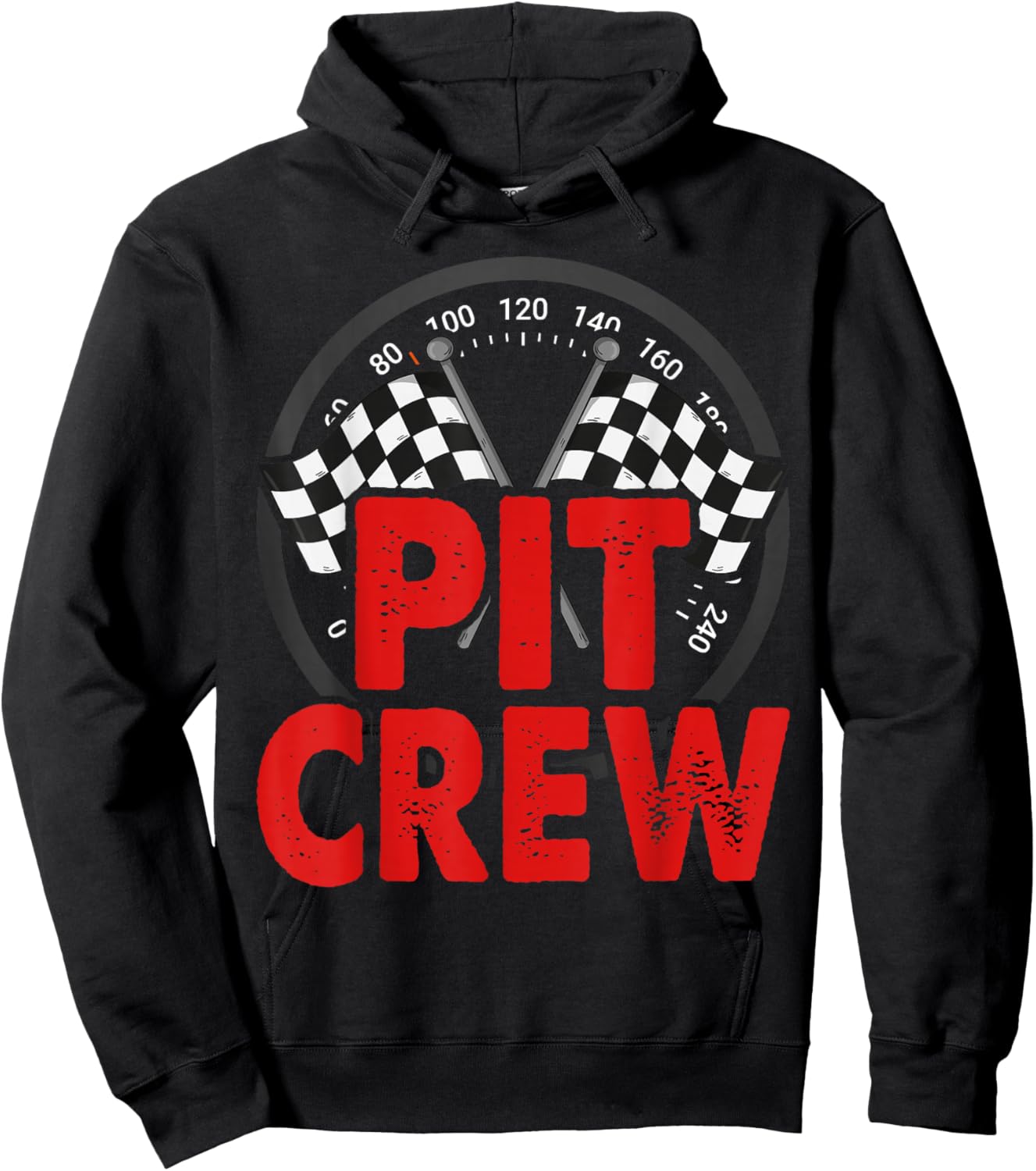 Pit Crew for Race Car Parties Hoodie - Hoodie | Black