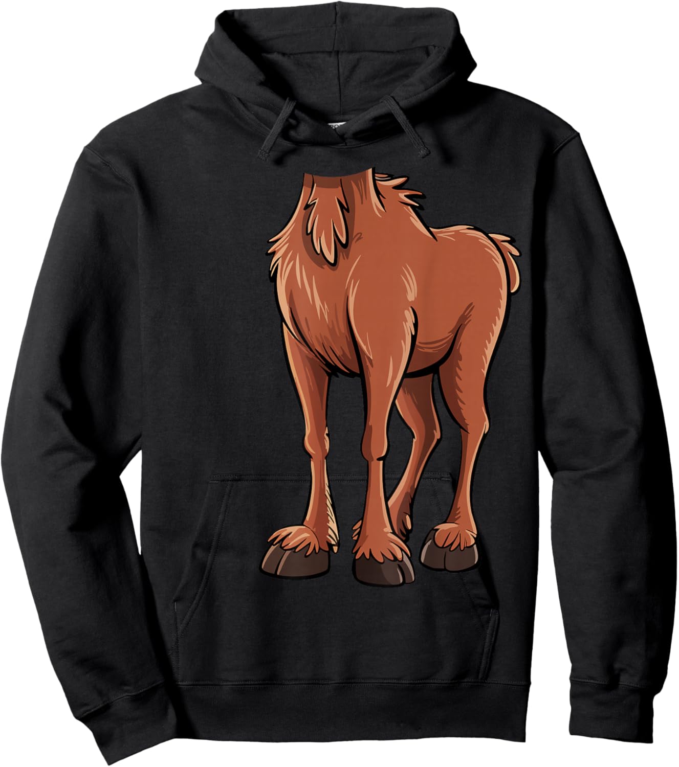 Moose Shirt Adult Kids Men Women Brown Moose Costume Hoodie - Hoodie | Black