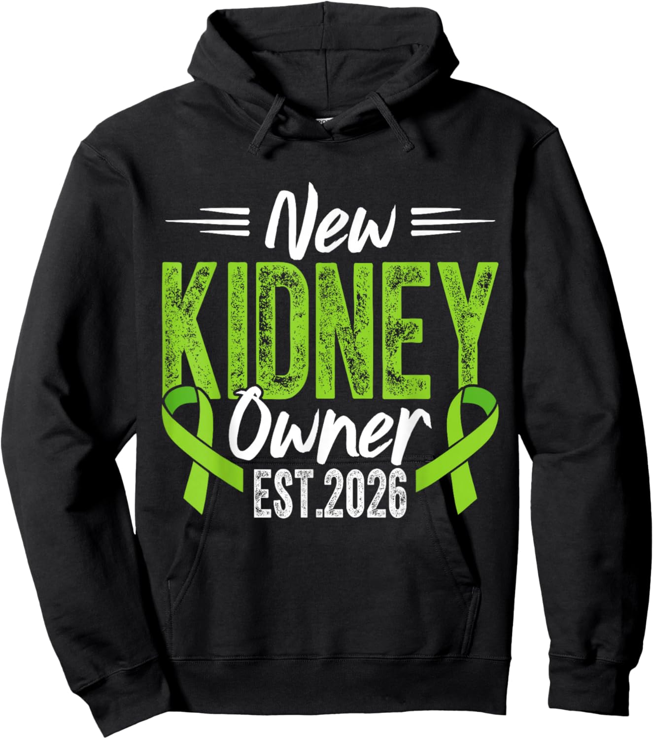 New Kidney Owner Est. 2026 - Kidney Transplant Recipient Hoodie - Hoodie | Black