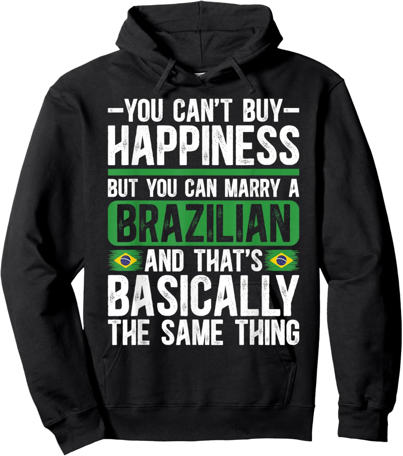 Proud Brazilian Wife Husband of A Brazilian Wife Hoodie - Hoodie | Black