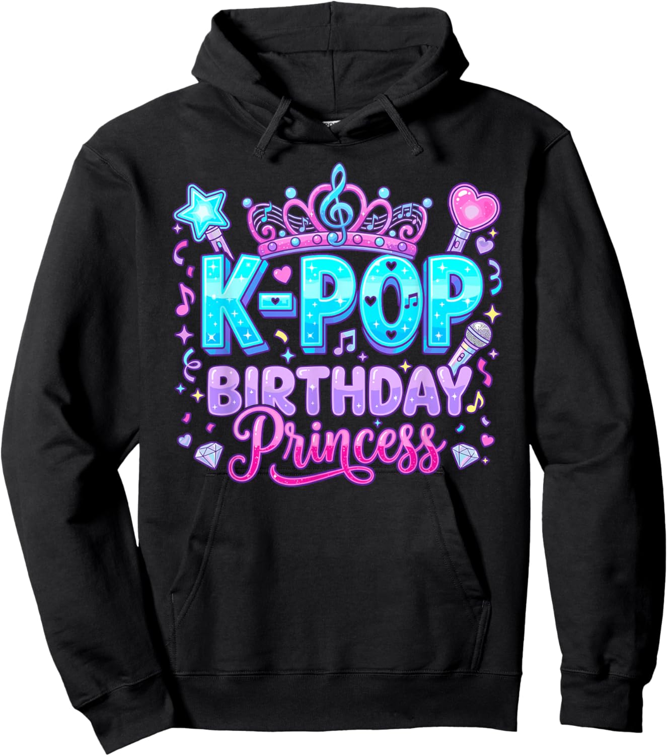 K-Pop Birthday Princess Hoodie - Hoodie | Black