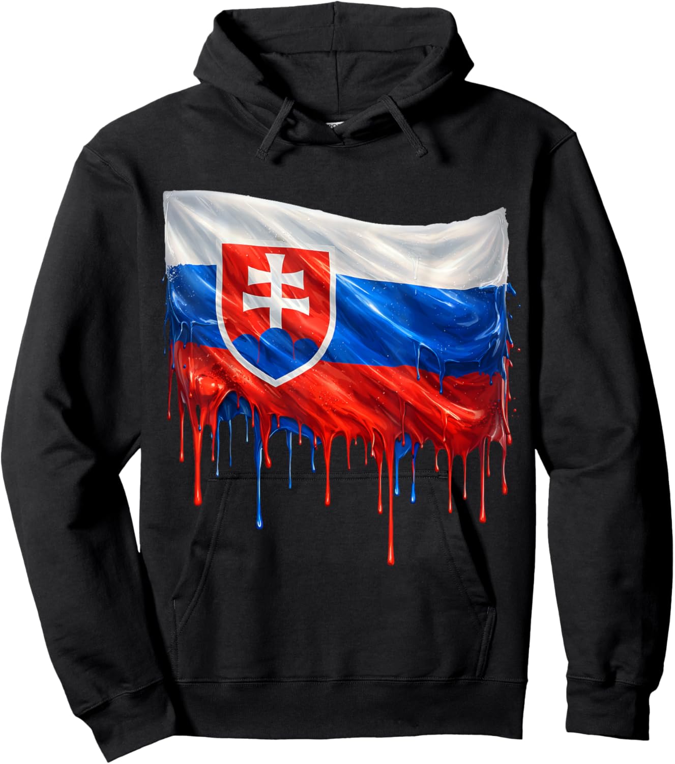 Slovakia Flag Hoodie - Hoodie | Black