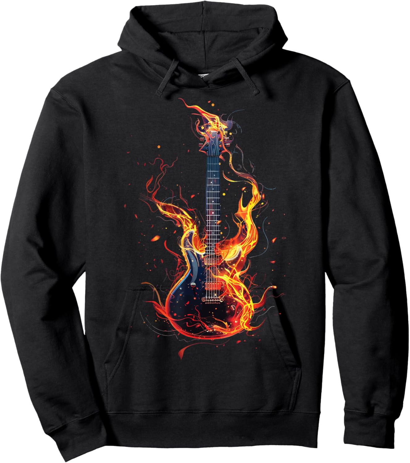 Guitar Guitars Player Guitarist Hoodie - Hoodie | Black
