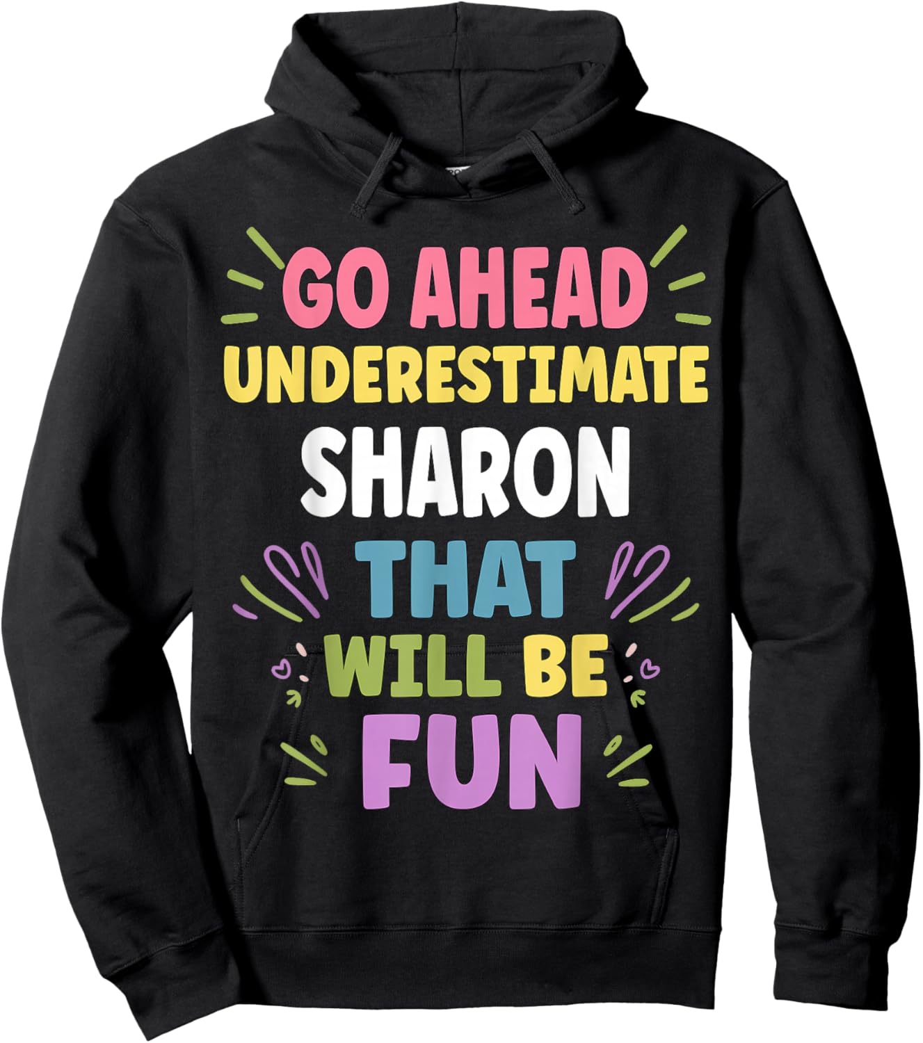 Sharon Personalized Women's Gift Custom Sharon Hoodie - Hoodie | Black