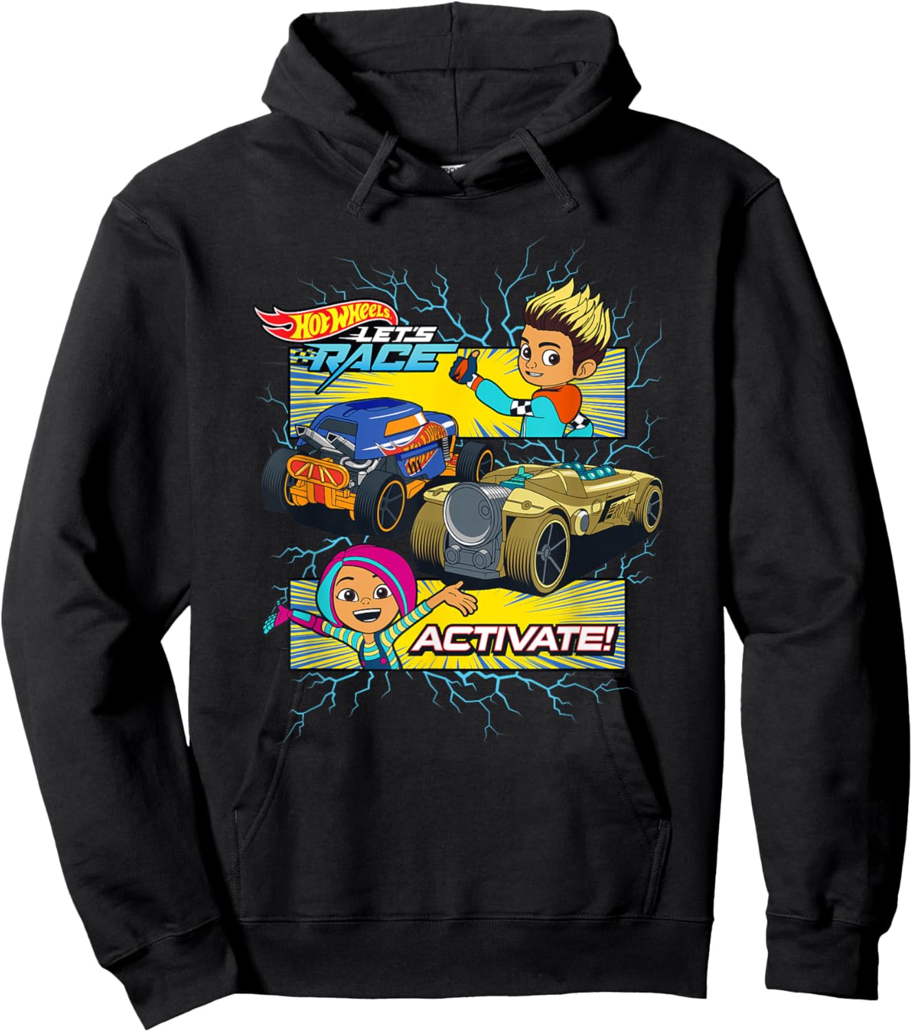 Hot Wheels Let's Race - Activer Hoodie - Hoodie | Black