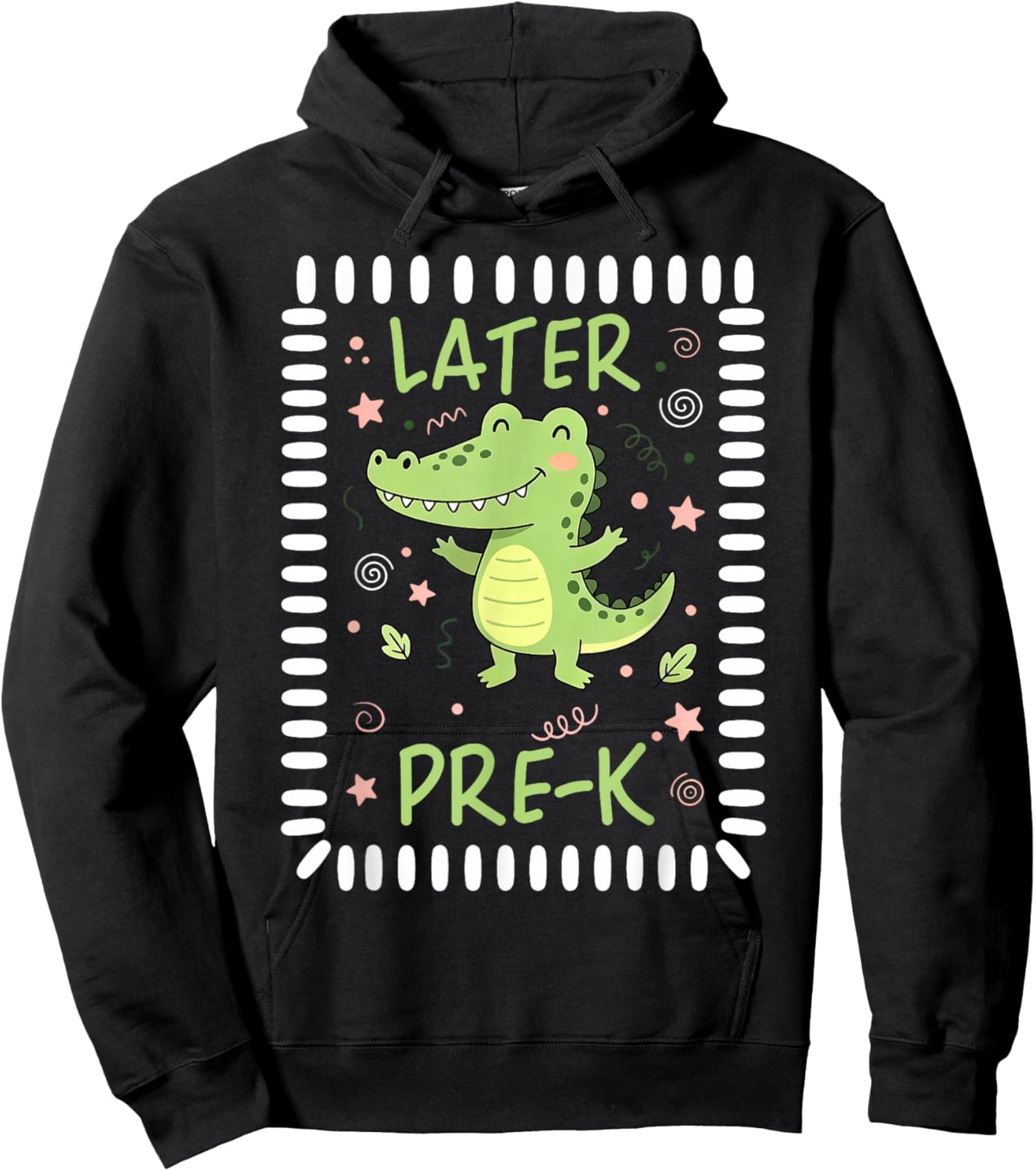 See You Later Pre-K Preschool Last Day Teacher Alligator Hoodie - Hoodie | Black
