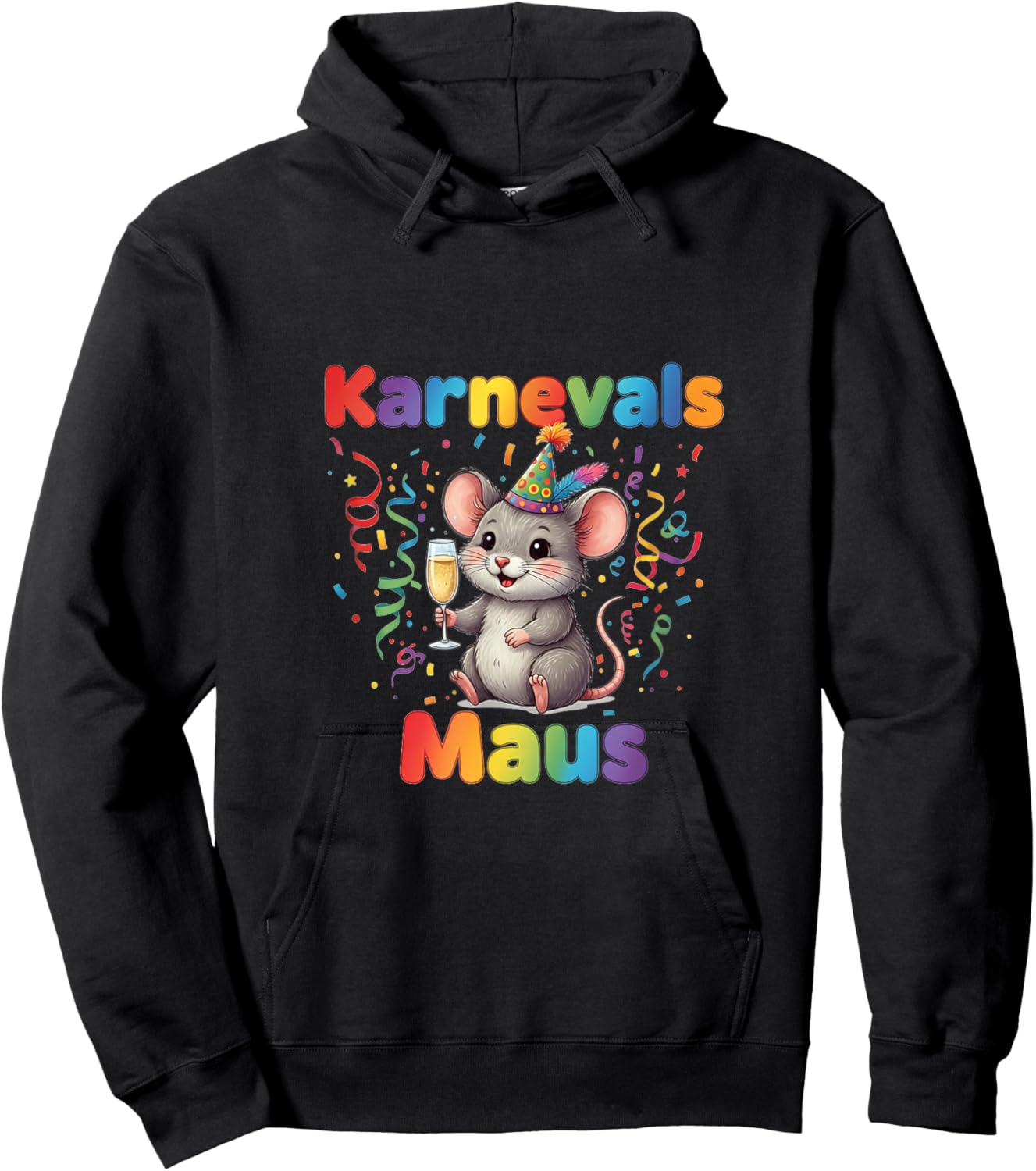 Carnival Mouse Carnival Costume Replacement Carnival Mouse Hoodie - Hoodie | Black