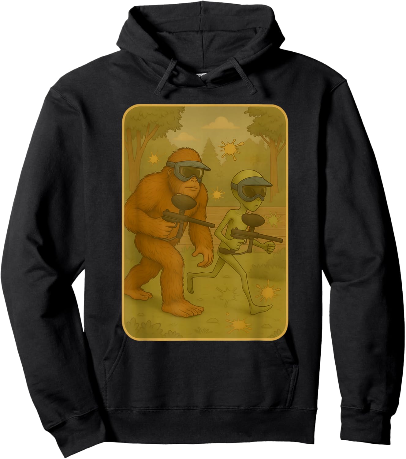 Funny Paintball Meme Hoodie - Hoodie | Black