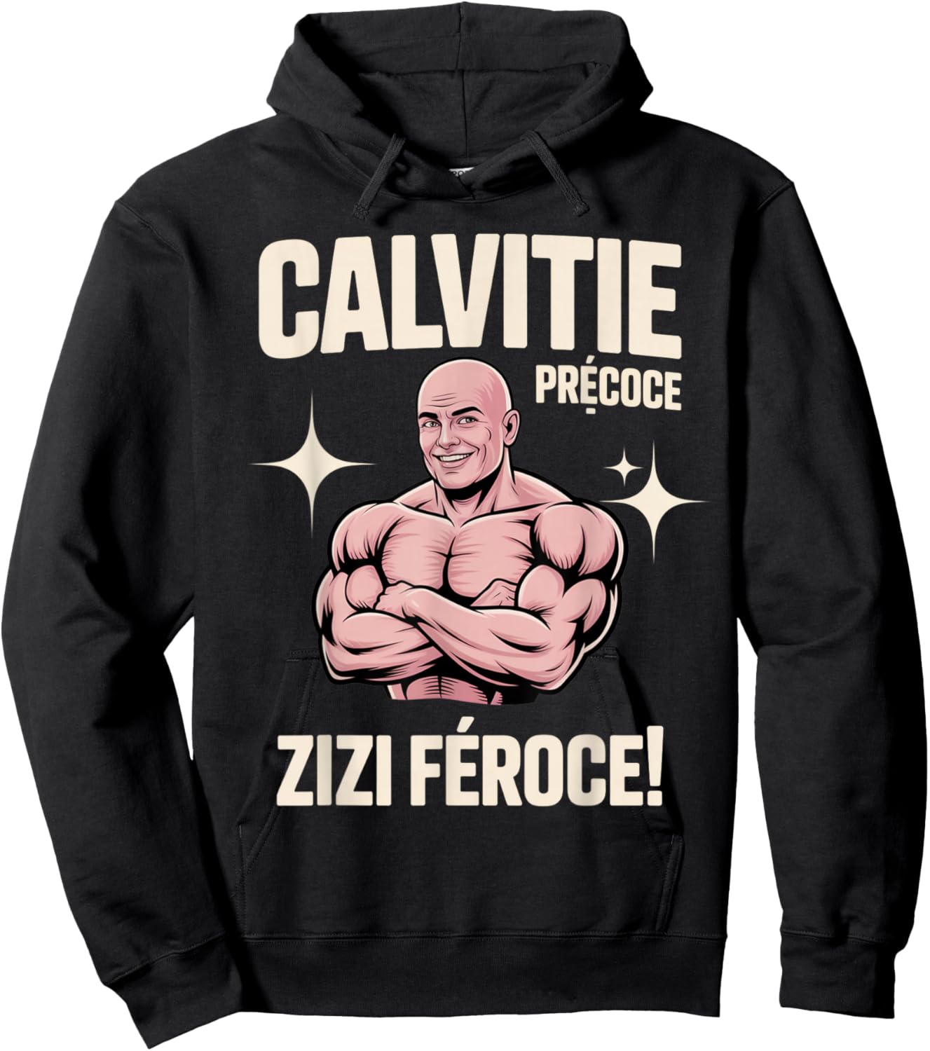 Early Baldness Fierce Zizi Funny Hoodie - Hoodie | Black
