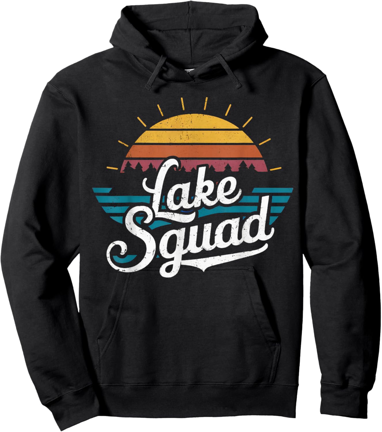 Lake Squad Family Matching Vacation Camping Life Summer Men Women Kids Hoodie - Hoodie | Black
