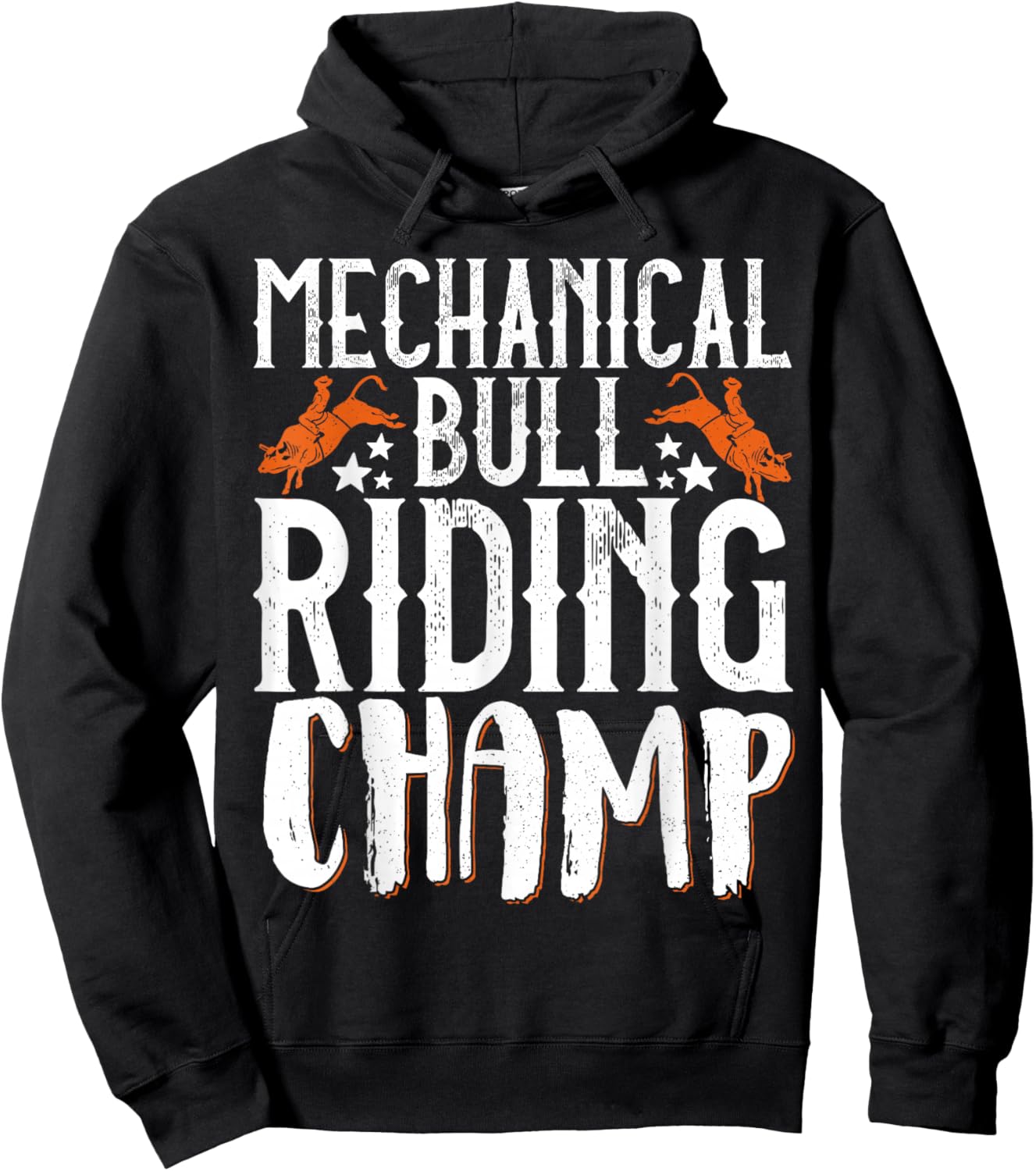 Mechanical Bull Riding Champ Hoodie - Hoodie | Black