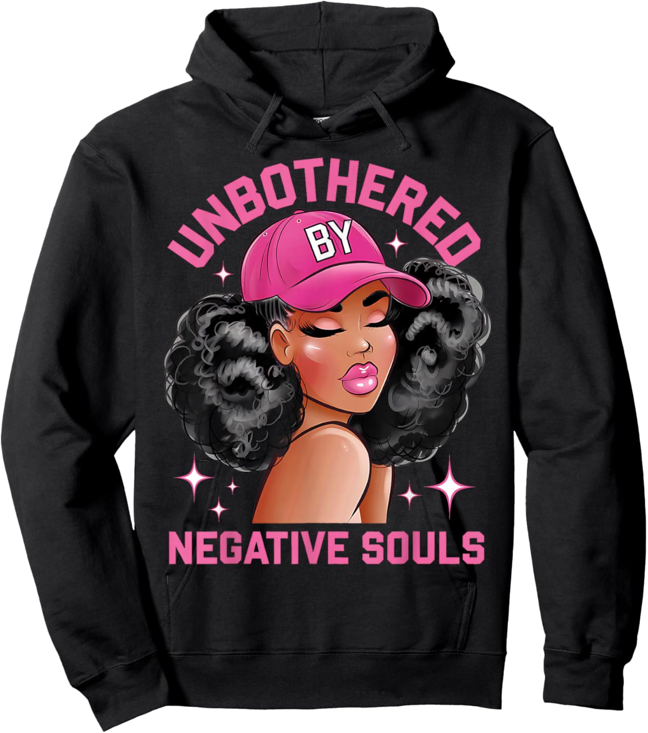 Unbothered By Negative Souls Juneteenth Black Women Freedom Hoodie - Hoodie | Black